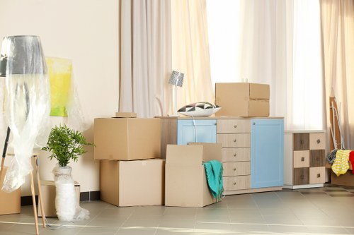 Removal van loaded for a local move in Merton