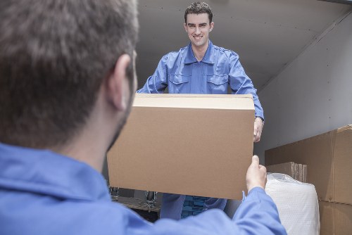 Removal van in Merton ready for a local house move