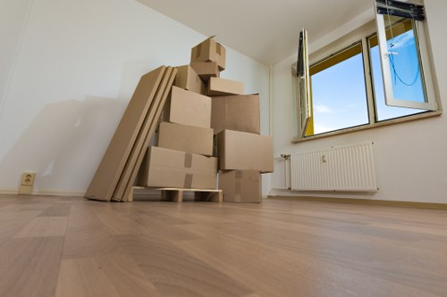 Unpacking boxes in a new Merton property room by room