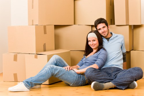 Careful furniture transport by Merton Removals team