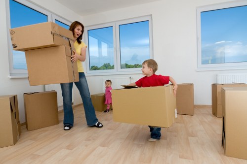 Careful handling of student belongings during a Merton move
