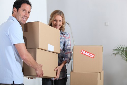 Coordinated commercial move logistics in Merton