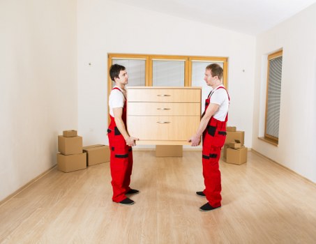 Careful packing and handling of furniture during removals in Merton