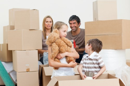 Preparing items for a man with a van move in Merton